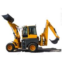 Low price hydraulic 1m3 bucket backhoe loader AC and Joystick WZ30-25