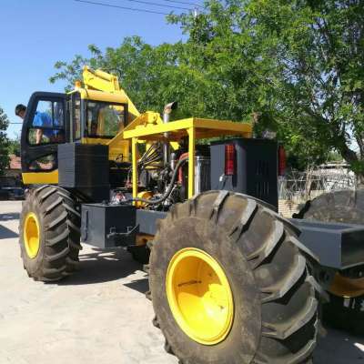 cheap top selling 7600kg sugarcane loader 4 wheel factory direct sale 1ton loading